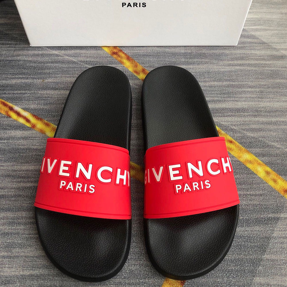 Givenchy Rubber Logo flip-flops Slide Sandal