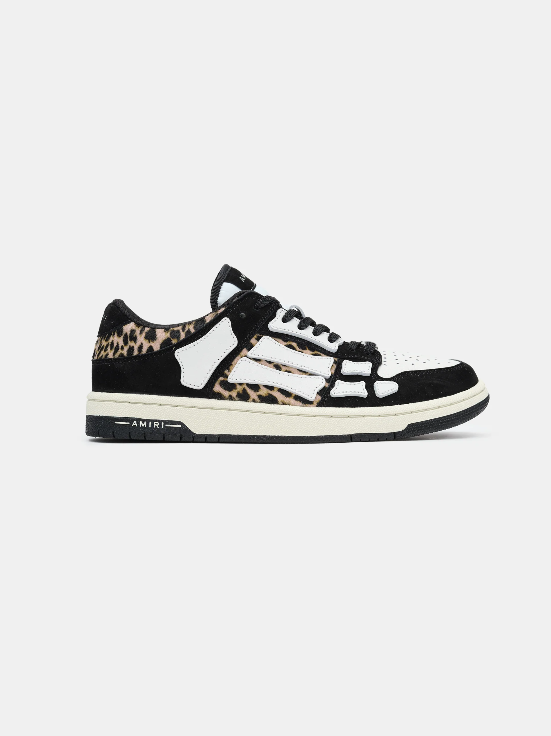 AMIRI WOMEN - WOMEN'S LEOPARD SKEL-TOP LOW - Black