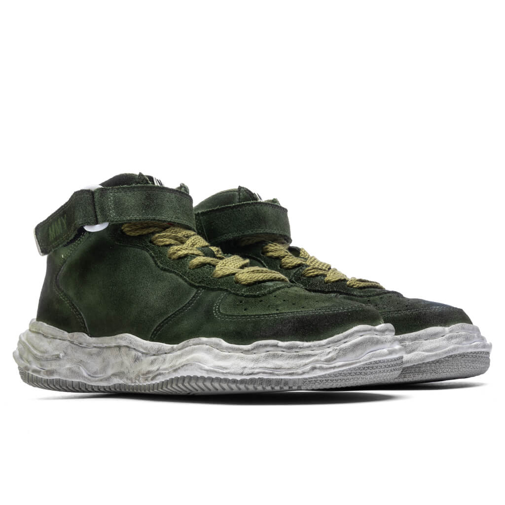 MIHARA YASUHIRO Wayne Brushed Suede High - Green