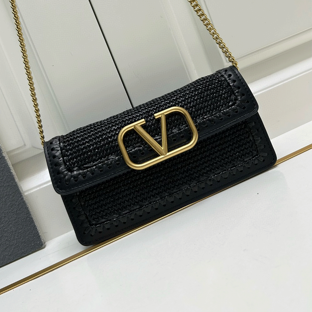Valentino Raffi Straw Bags