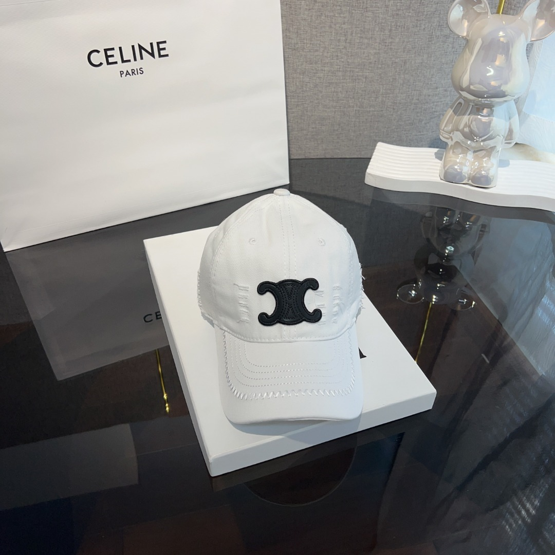 Ceiline Vintage Ripped Baseball Cap  Sunhat