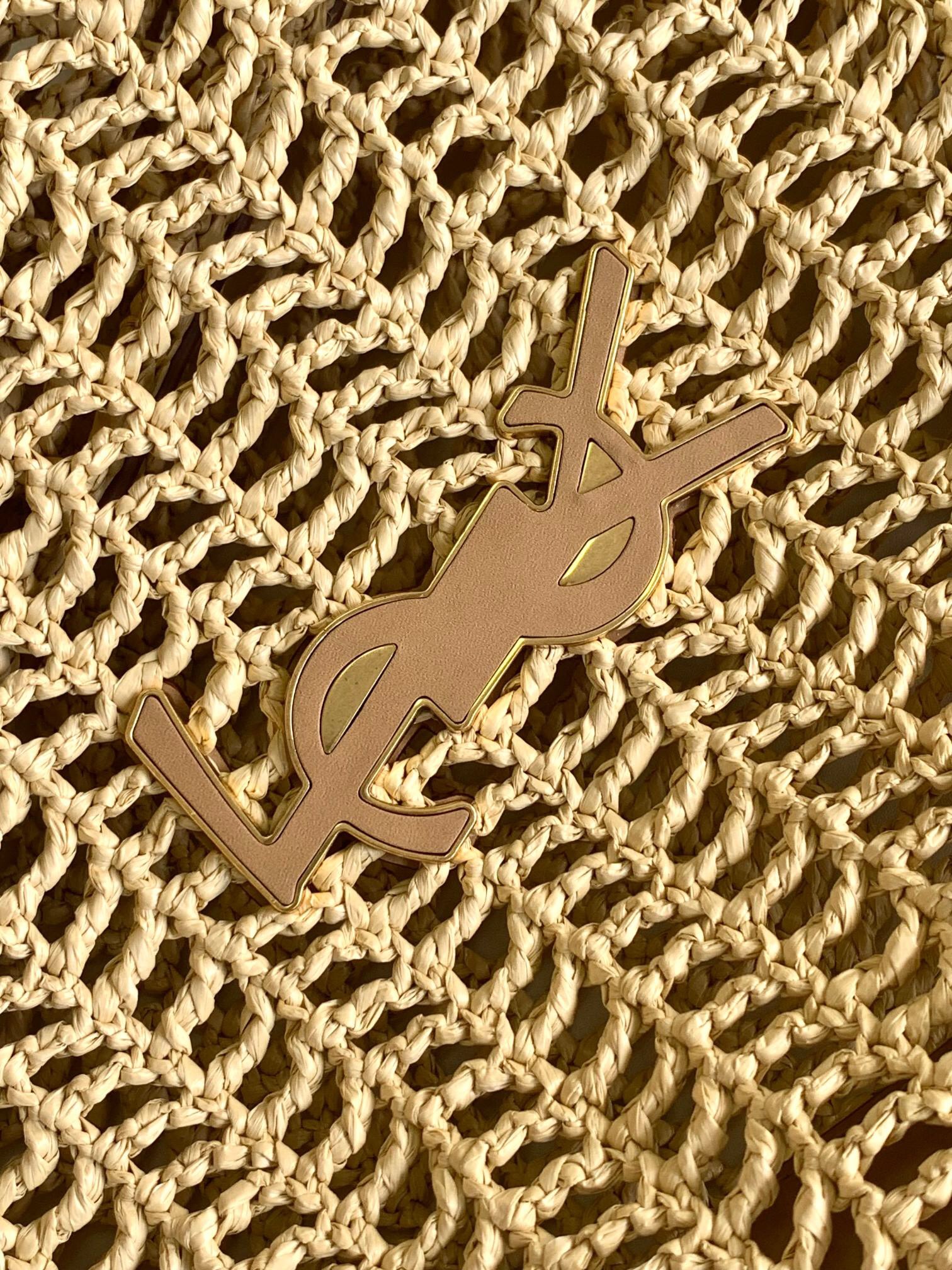 Saint Laurent new oxalis Lafite grass crochet shoulder bag