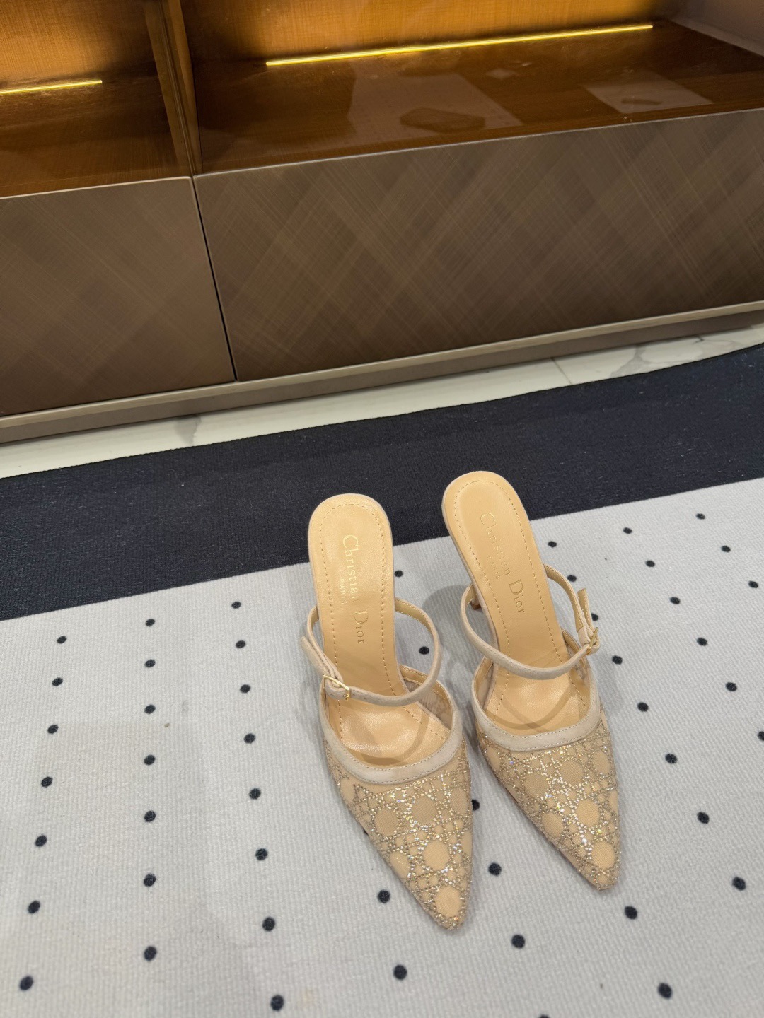 Dior early spring new diamond studded high heels