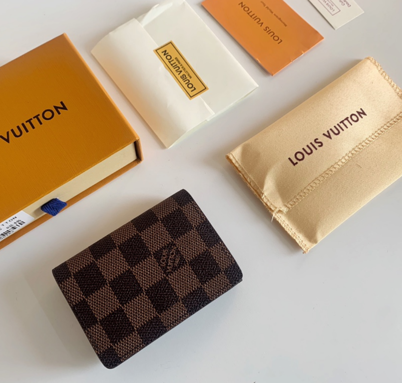 Louis Vuitton Classic coated canvas storage card holder