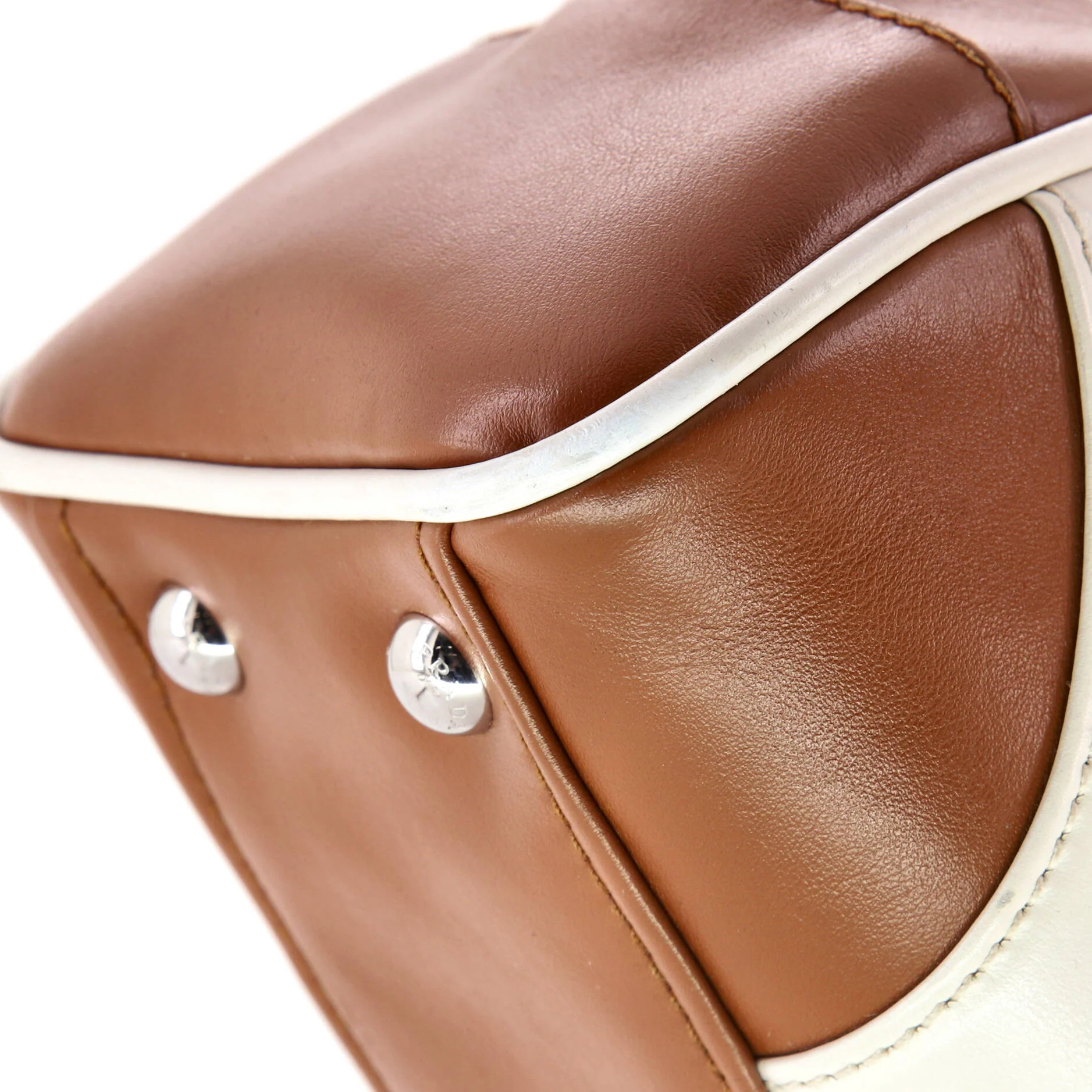 Prada Bowling Convertible Handle Bag Leather Small