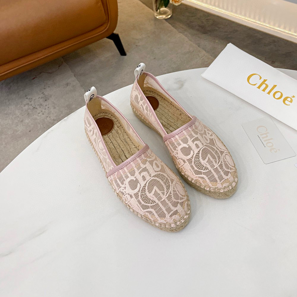 Chloe Woven Straw Stylish Casual Flats Shoes Sandal