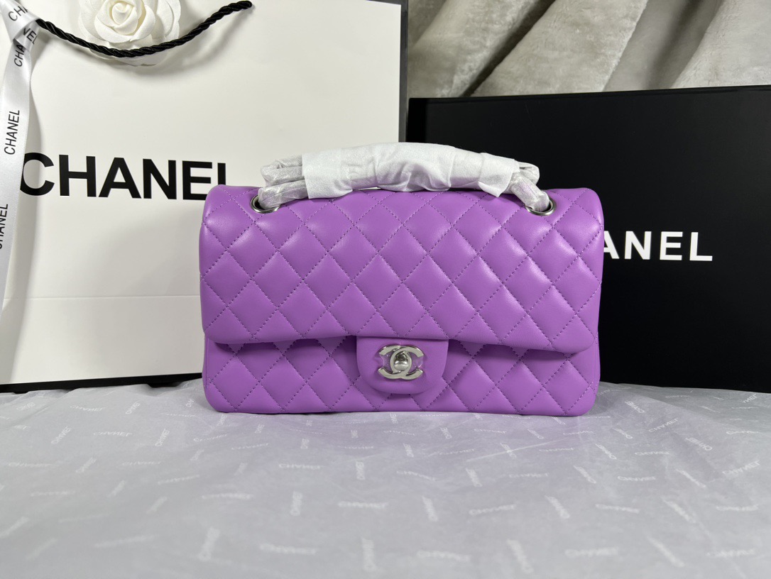 Chanel Lambskin Classic Medium Double Flap Bag
