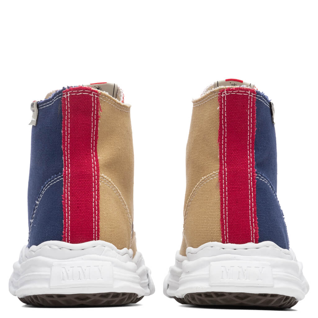 MIHARA YASUHIRO Original Sole Toe Cap Hi Sneaker - Navy/Beige