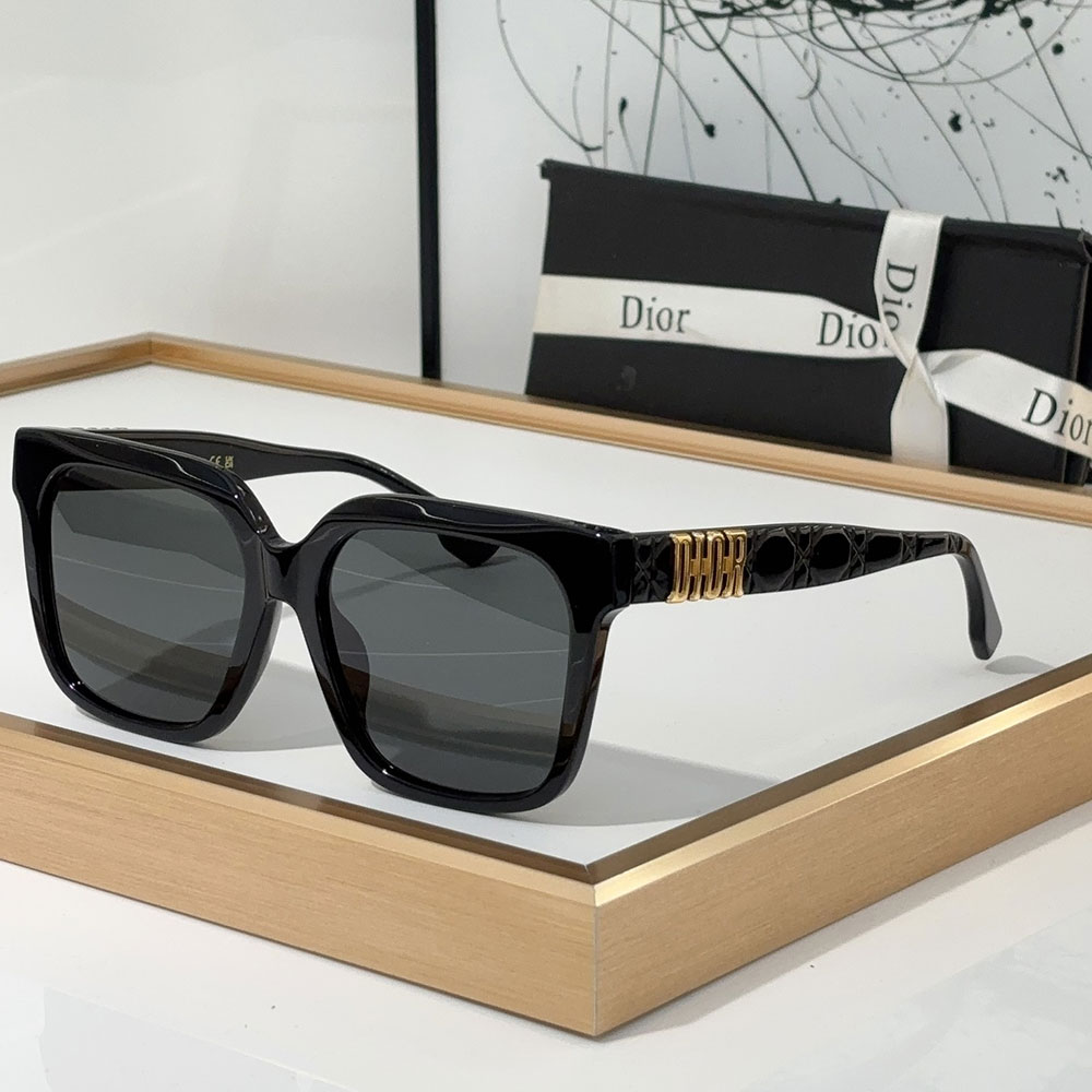 Dior Mirror Leg Stereoscopic Logo sunglasses Top quality