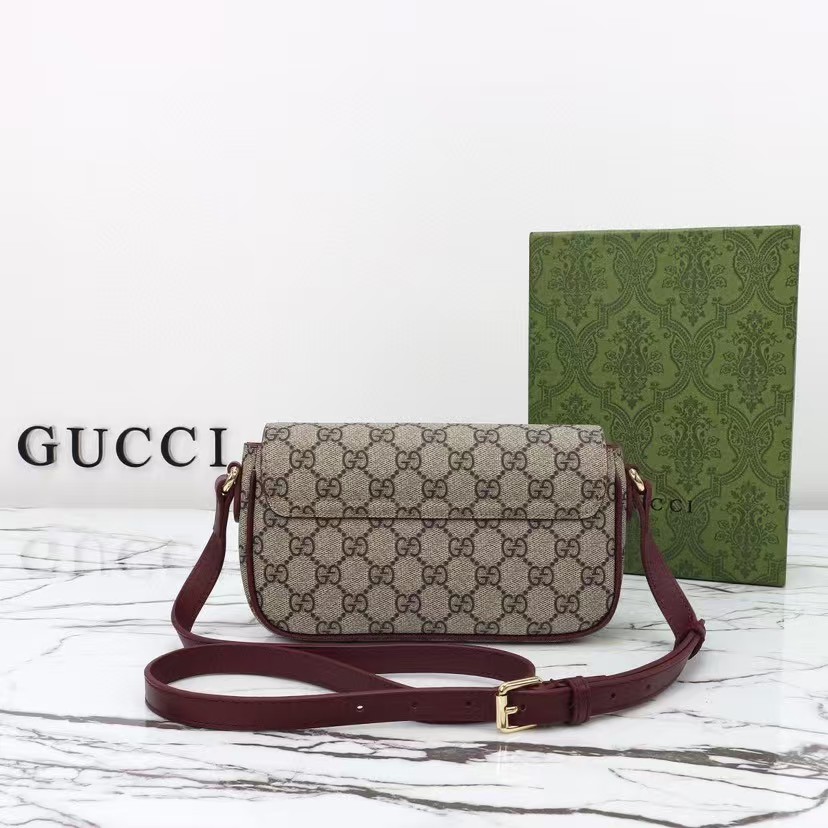 GUCCI GG mini shoulder bag with cat detail
