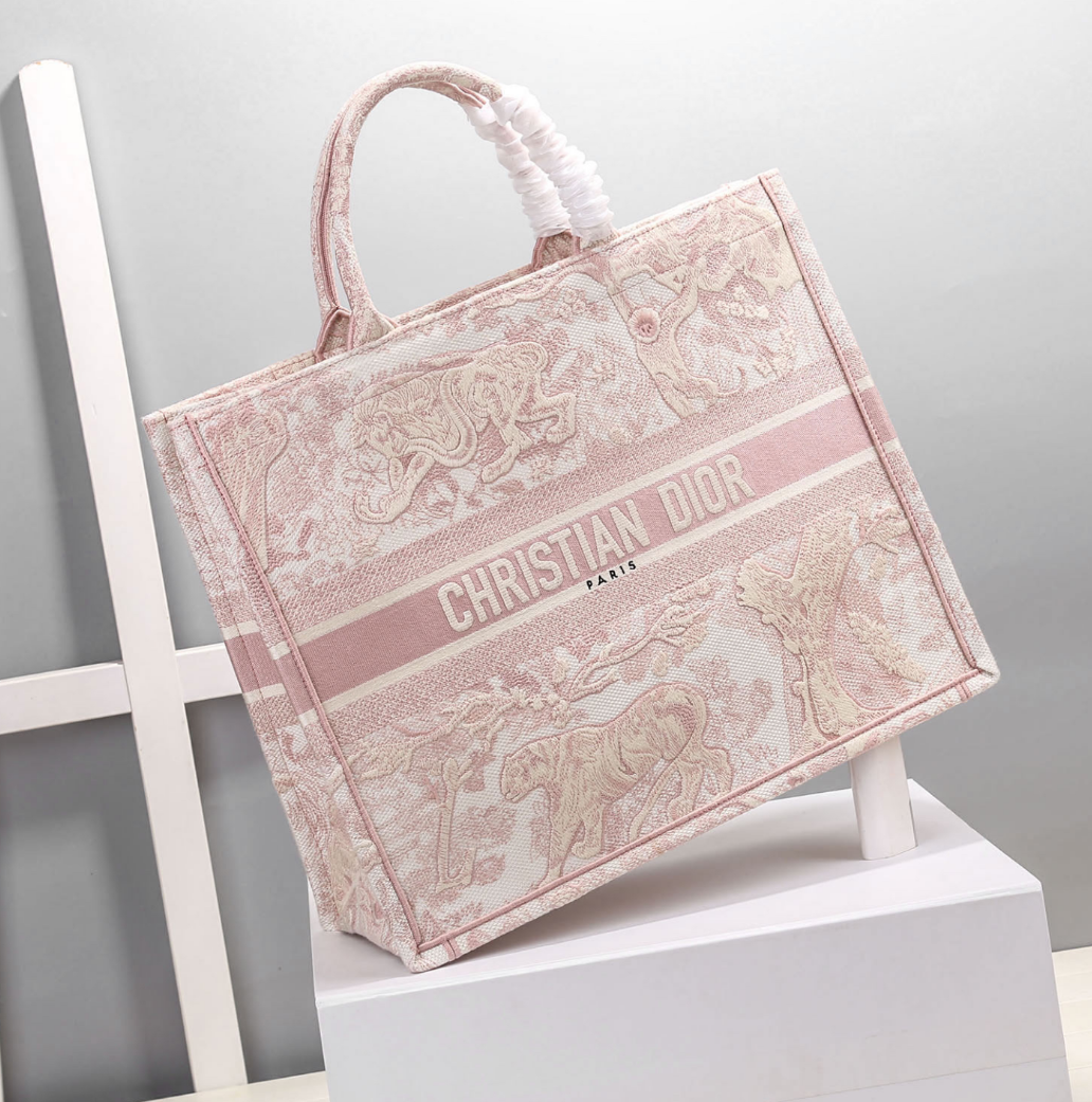 DIOR Large Pink Vintage Tote Bag