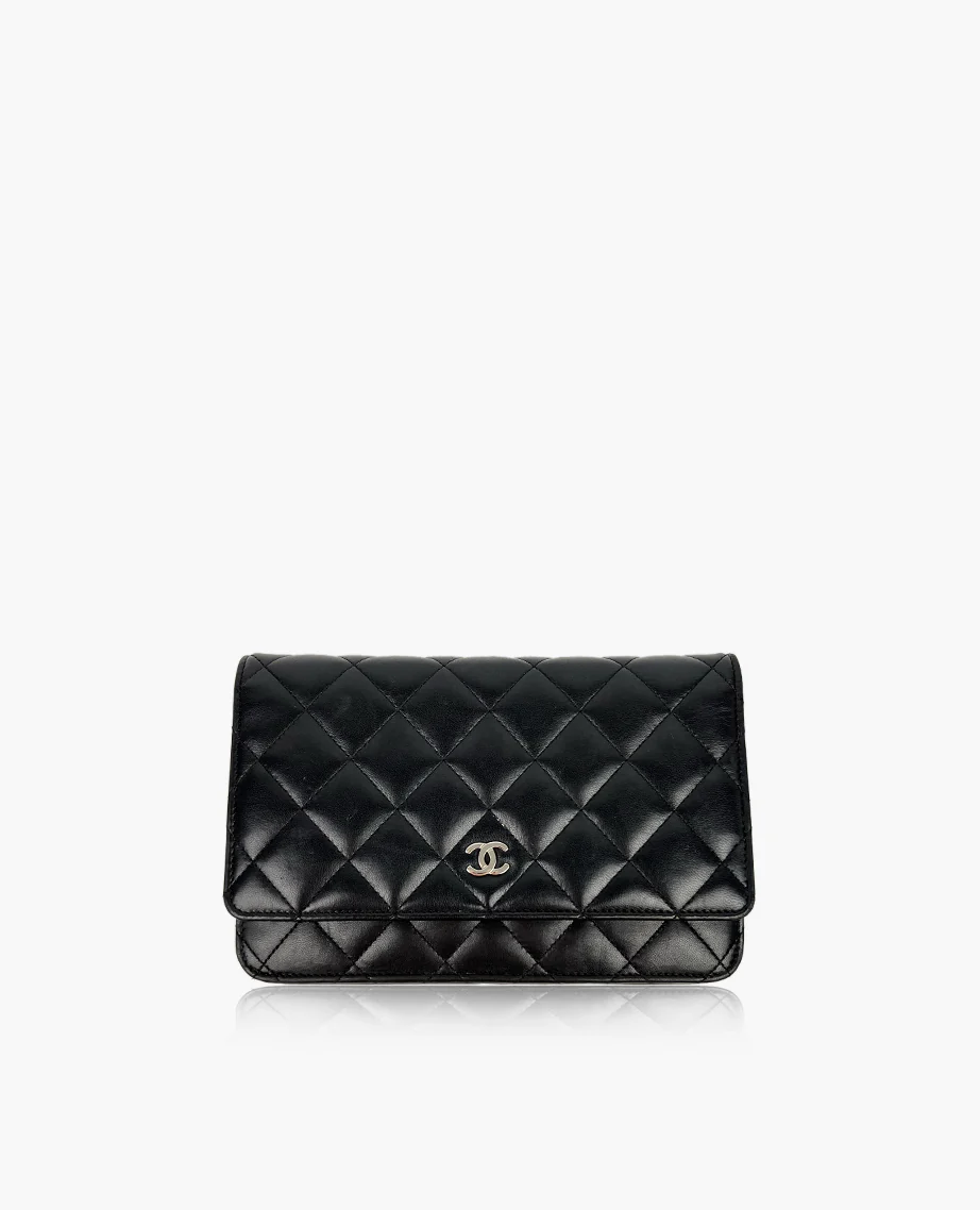 Chanel WOC Black Lambskin SHW