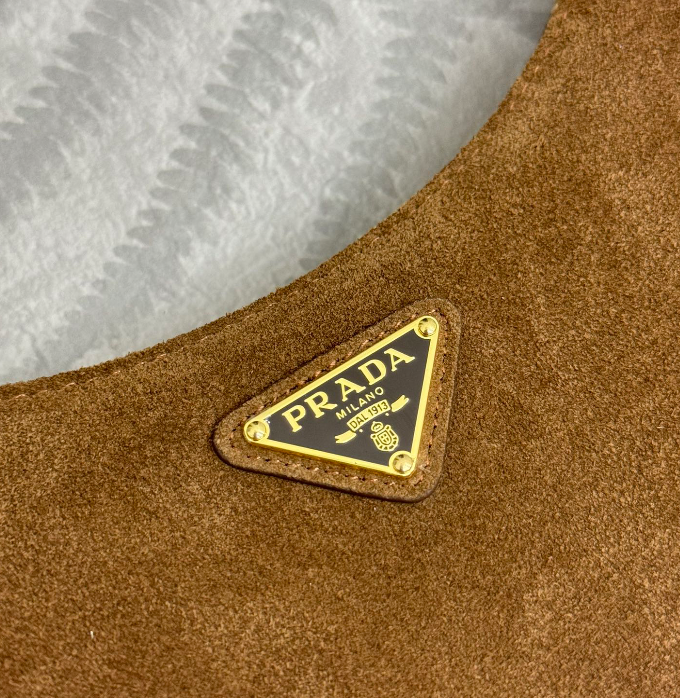 PRADA New Suede Deerskin Underarm Bag