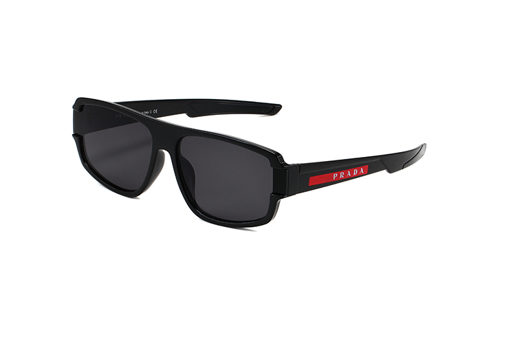 Prada Mirror leg Stereoscopic Sign sunglasses Top quality