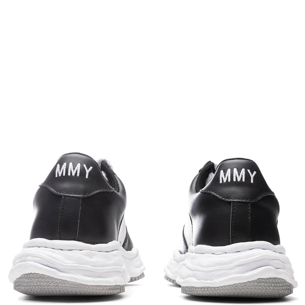 MIHARA YASUHIRO Wayne Low OG Sole Leather Sneaker - Black/White
