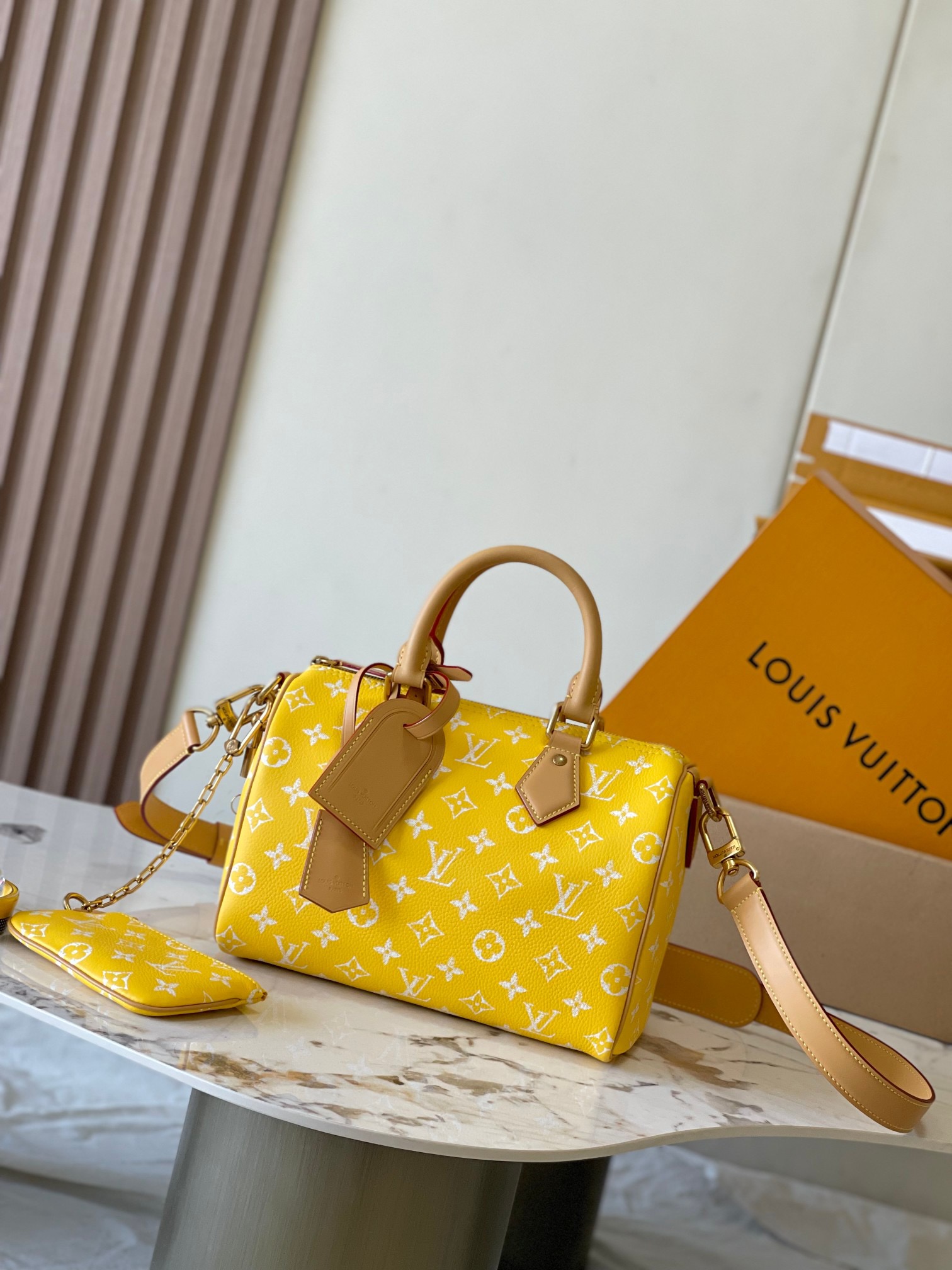 Louis Vuitton autumn-winter yellow handbag