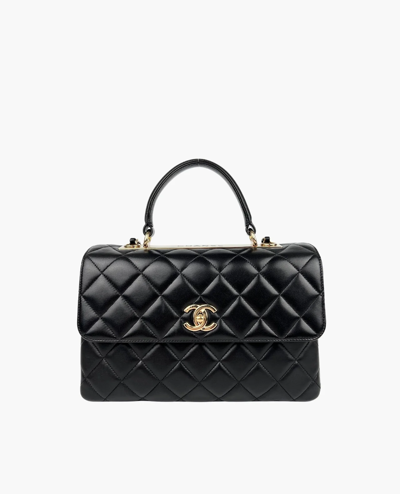 Chanel Trendy CC Large Flap Bag Black Lambskin