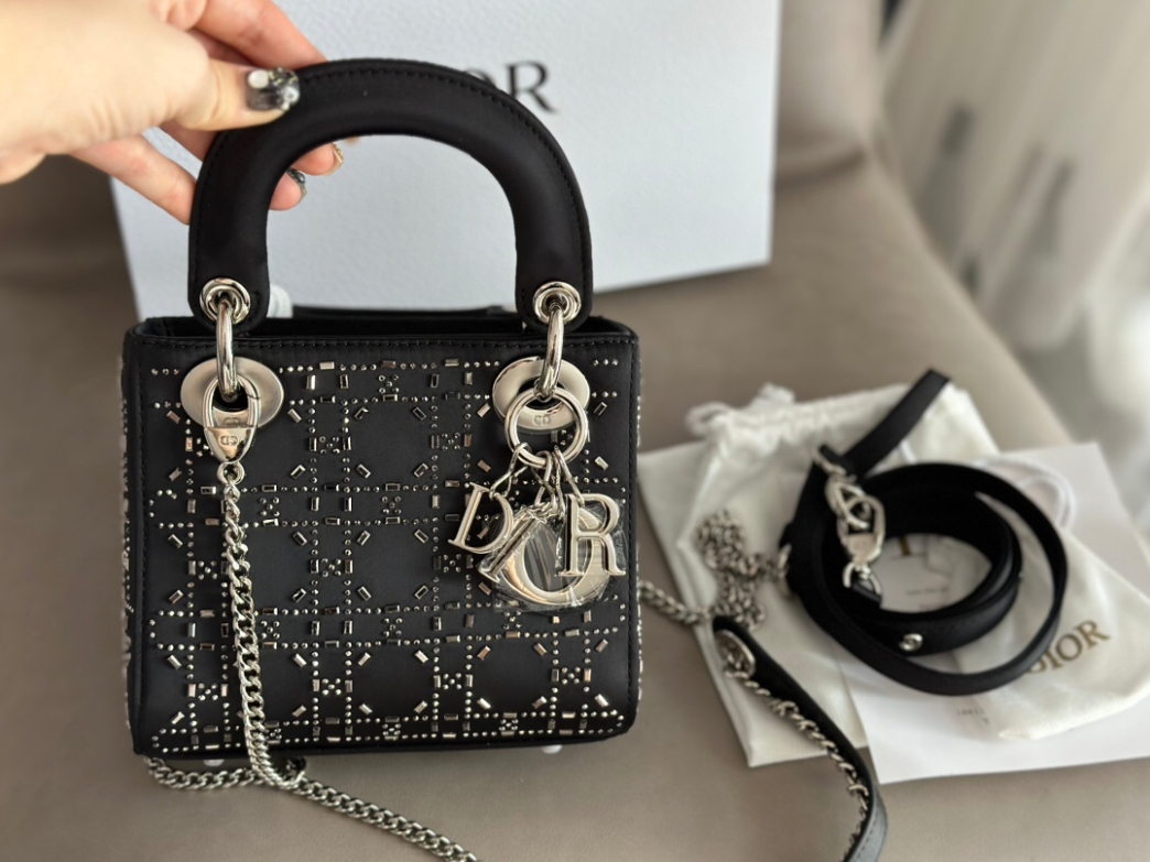 Dior lady 3 grid silk hot diamond
