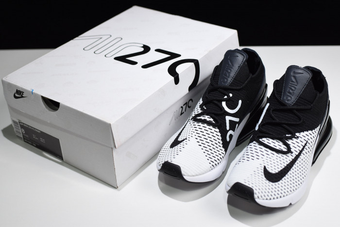 NIKE AIR MAX 270 FLYKNIT WHITE/BLACK AO1023-100