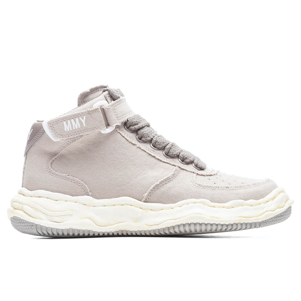MIHARA YASUHIRO Wayne High OG Sole Washed Canvas Sneaker - Grey