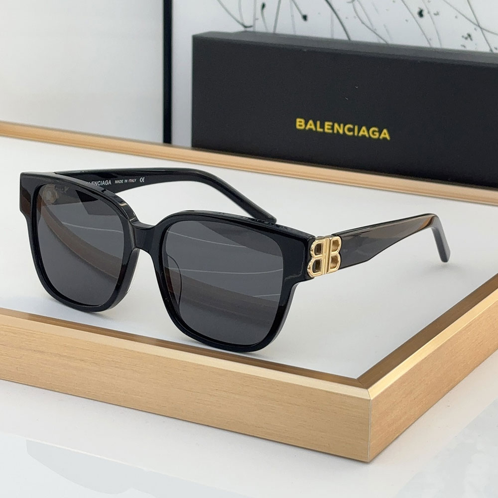 Balenciaga Retro trend Plate Frame sunglasses Top quality