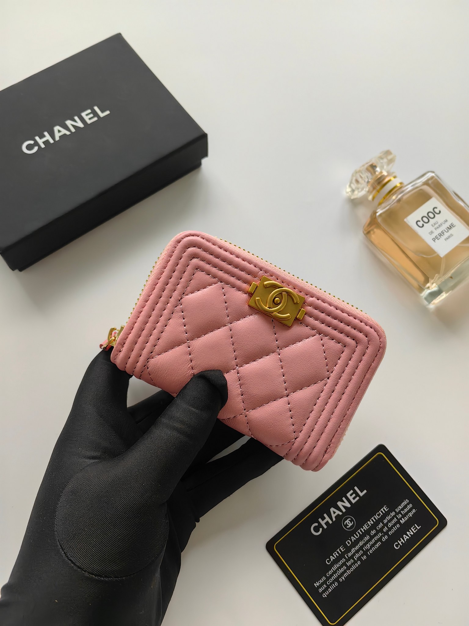 Chanel card holder coin purse