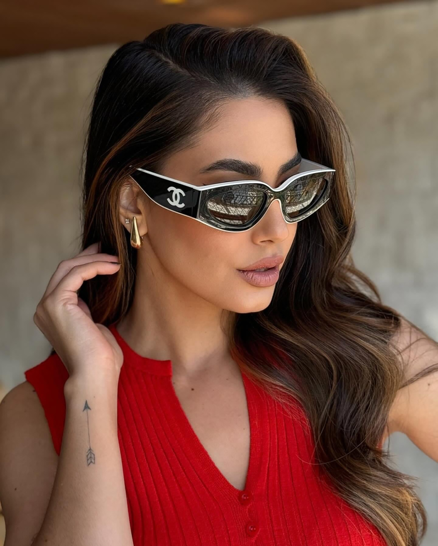 Chanel thick temple sunglasses