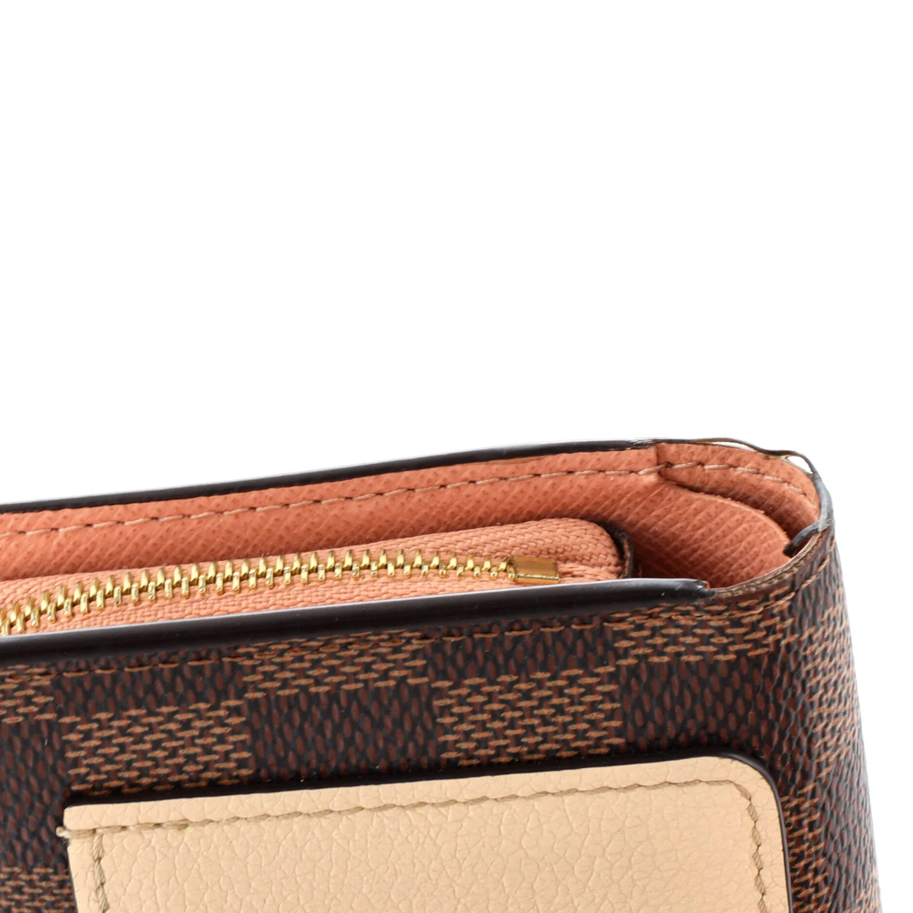 Louis Vuitton Juliette Wallet Damier with Leather