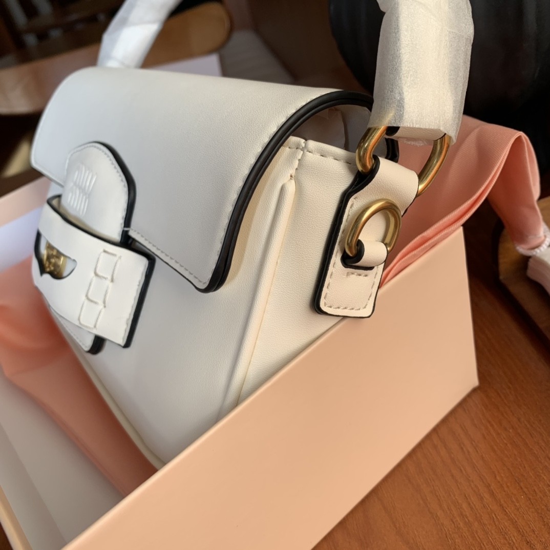 Miumiu Penny leather bag