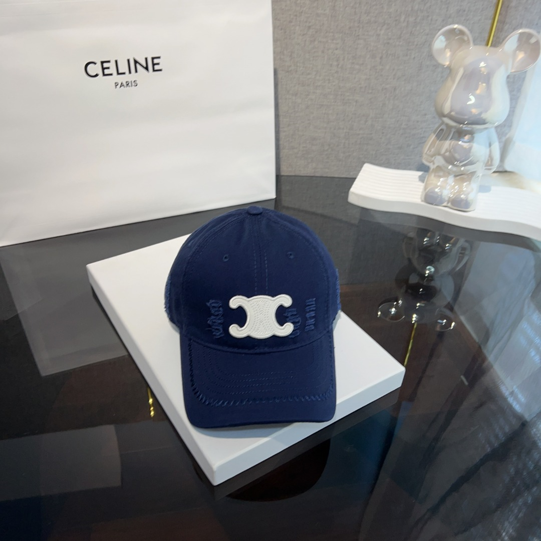 Ceiline Vintage Ripped Baseball Cap Sunhat
