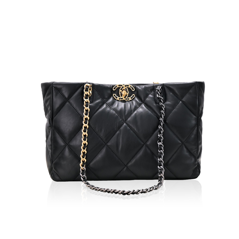 Chanel 19bag Tote Leather Shoulder Crossbody Bag
