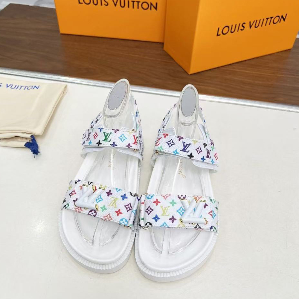 Louis Vuitton x Murakami Sunset Flat Comfort Sandal (Replica)
