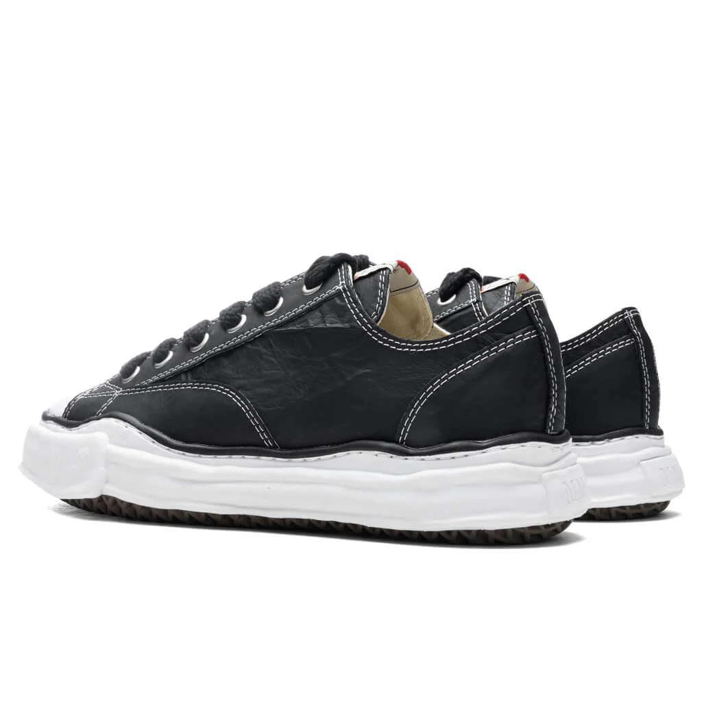 MIHARA YASUHIRO Peterson Low OG Sole Paper Like Leather Sneaker - Black