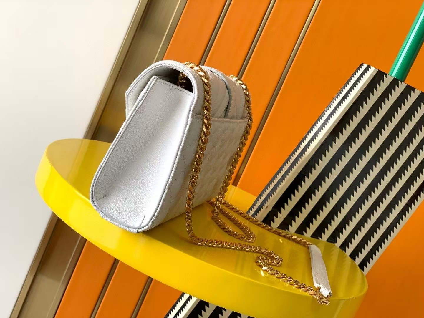 Saint Laurent YSL Envelope leather bag