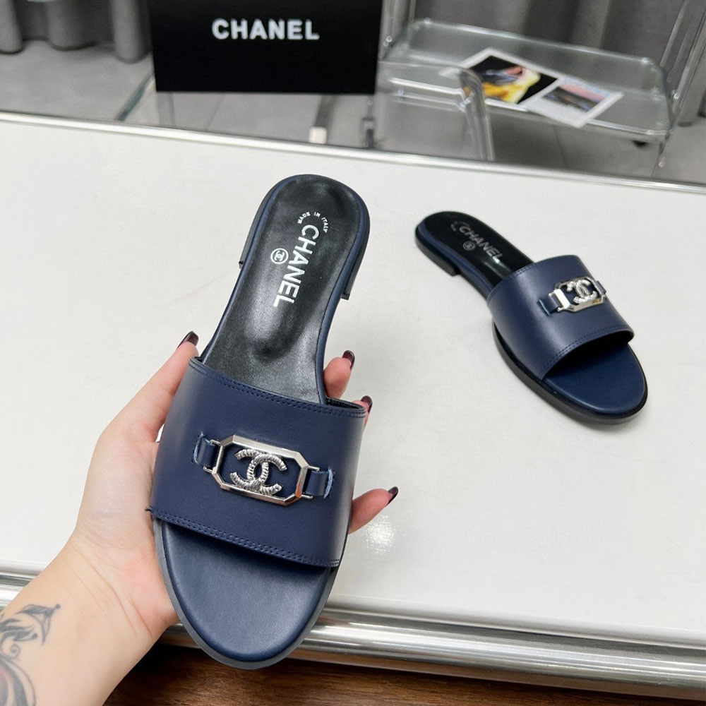 Chanel Flat Opflopsen-toed Flip-flops Slide Sandal