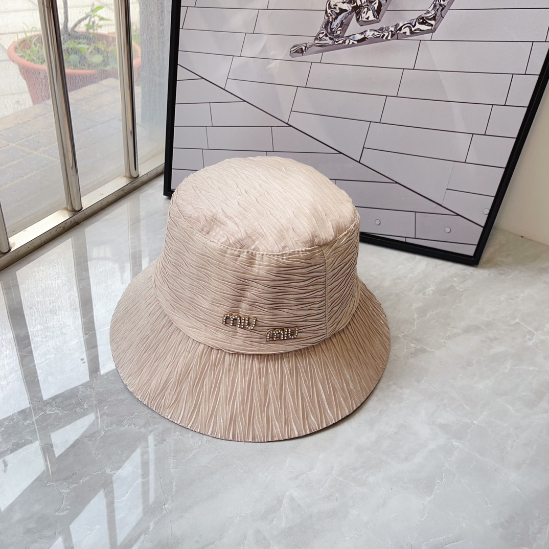 Miu Miu Textured Fisherman's Hat Sunhat