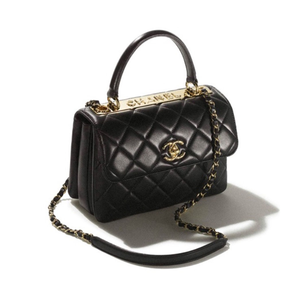 Chanel Lambskin Trendy CC Relief Handle Bag