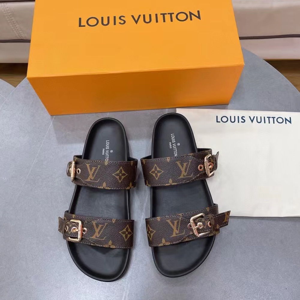 Louis Vuitton LV Bom Dia Fashion Flat Flip-flops Slide Sandal