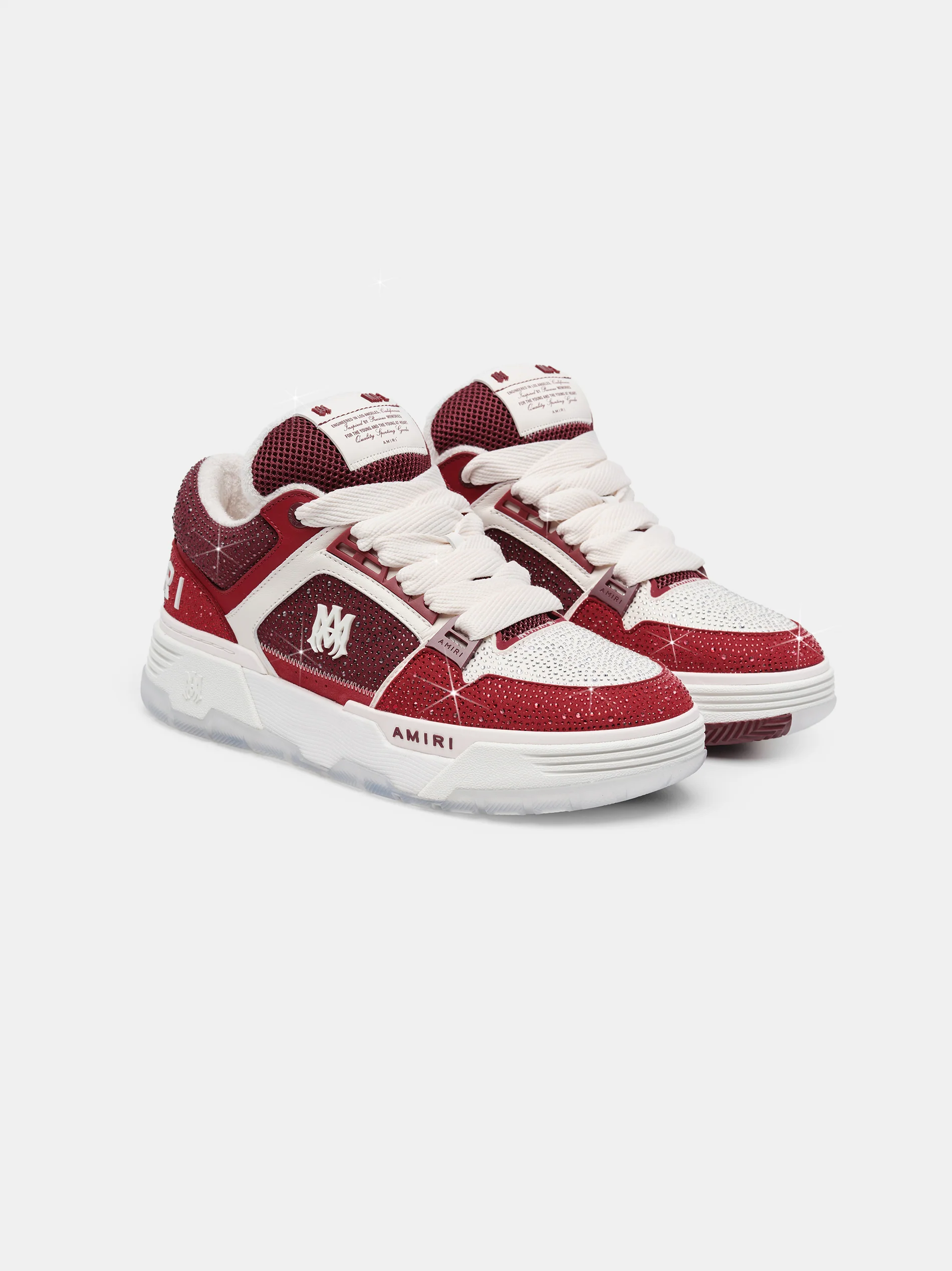 AMIRI CRYSTAL MA-1 - Burgundy
