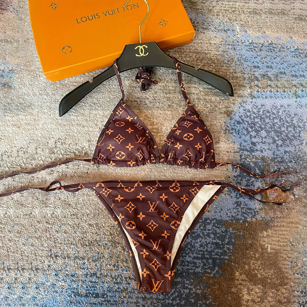 Louis Vuitton LV Buckle Style Split Swimsuit Swimwear