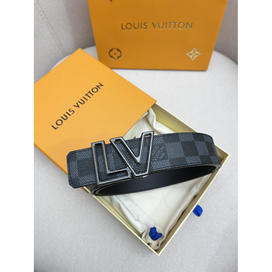 LV Cowhide Men's Belt 40MM