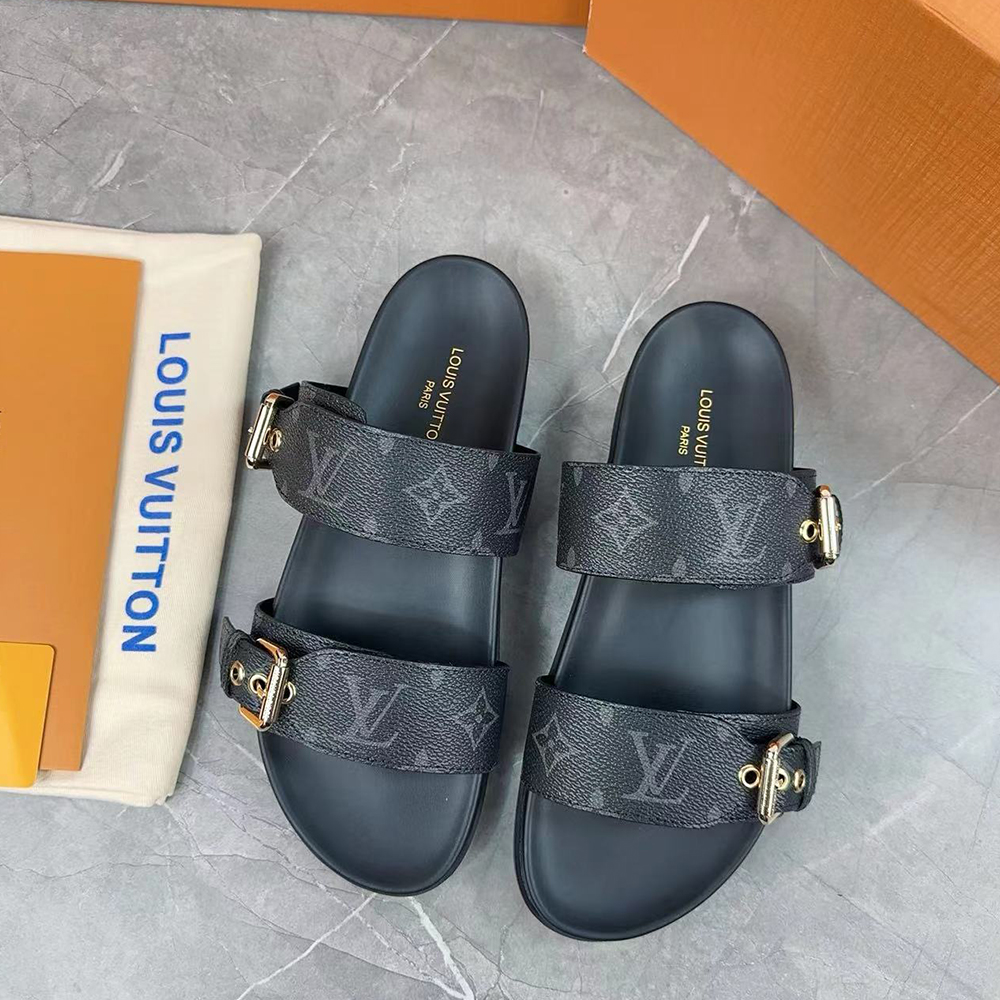Louis Vuitton LV Bom Dia Fashion Flat Flip-flops Slide Sandal