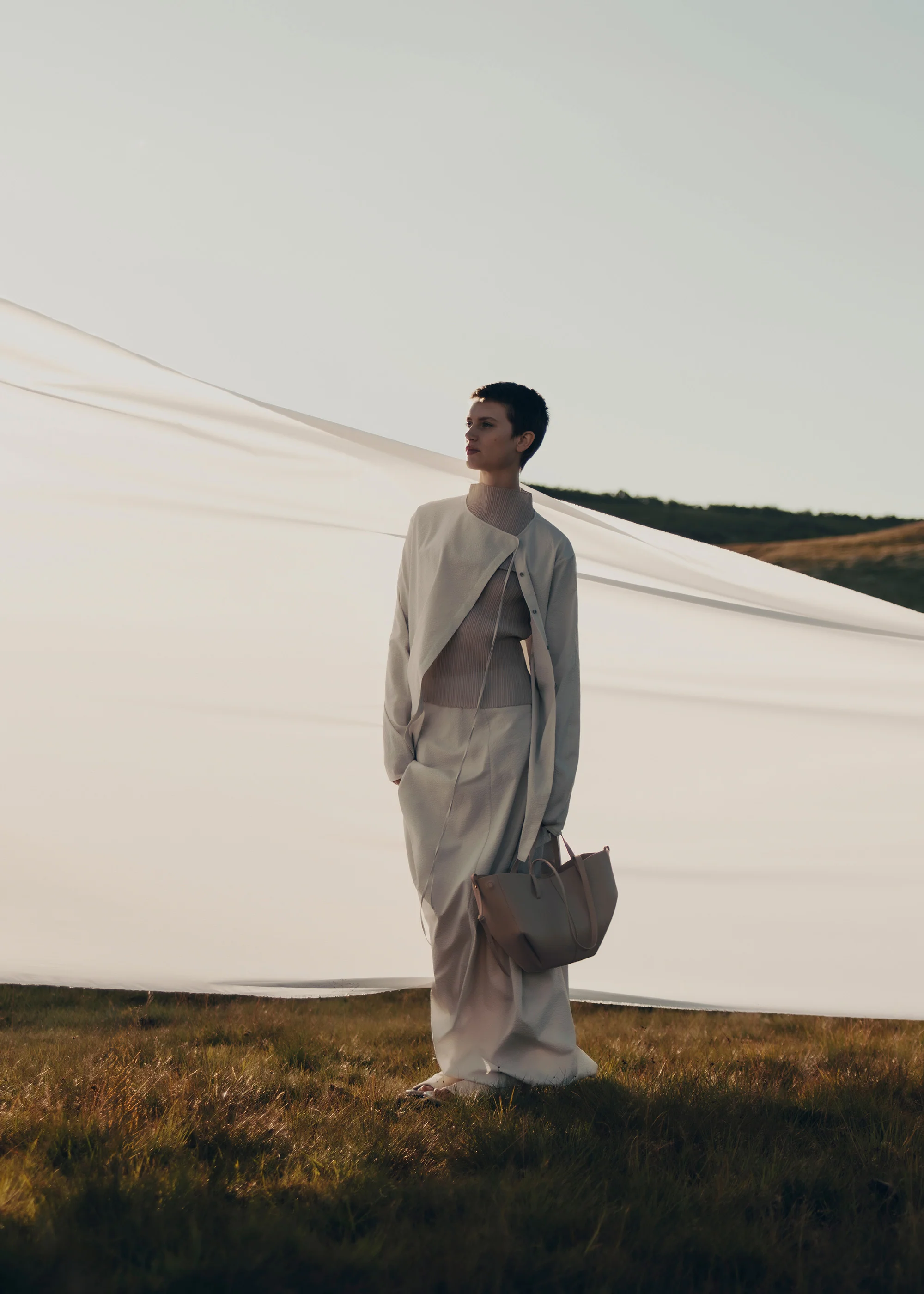 Polène Cyme Mini - Textured Taupe