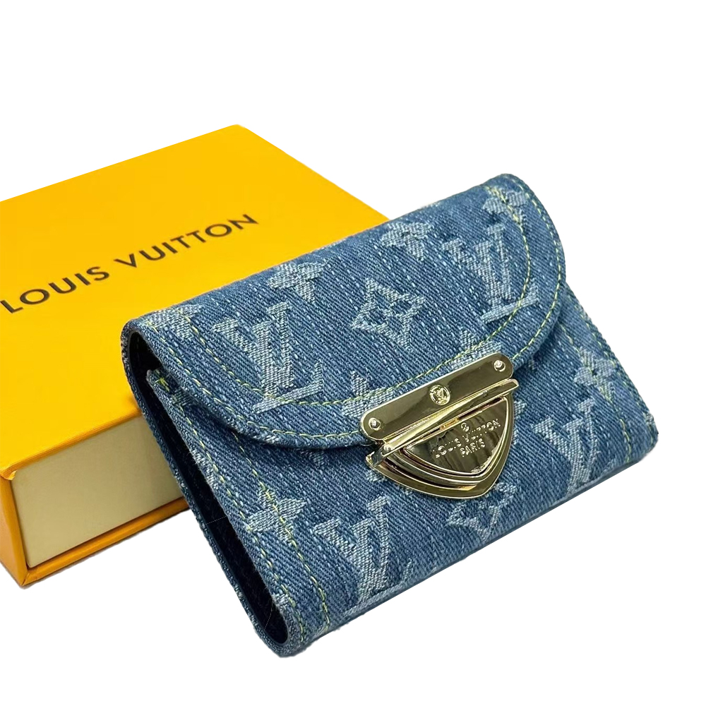 Louis Vuitton LV Monogram Jacquard Denim Money Clip (Replica)
