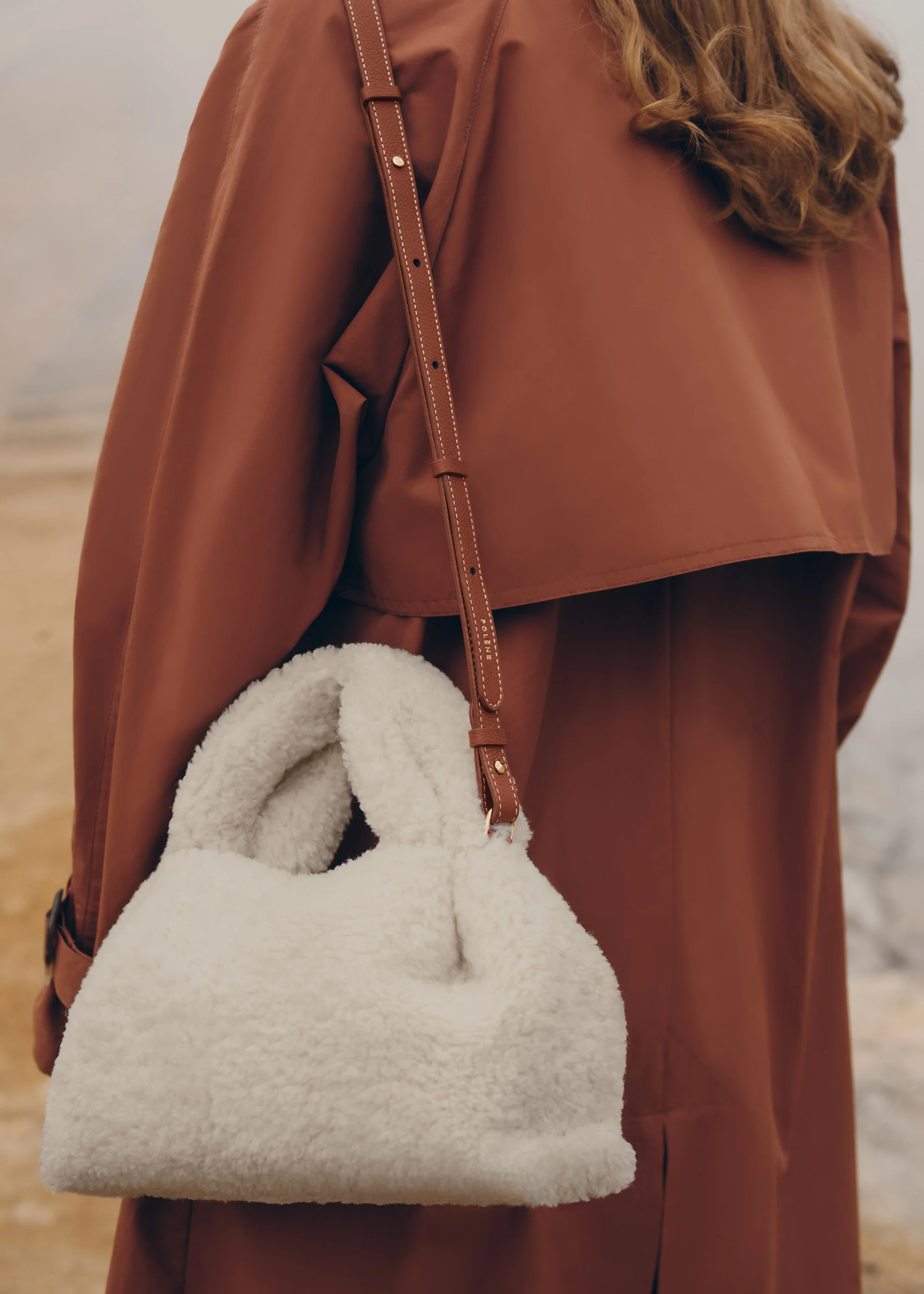 Polène Numéro Neuf Mini - Ecru Shearling
