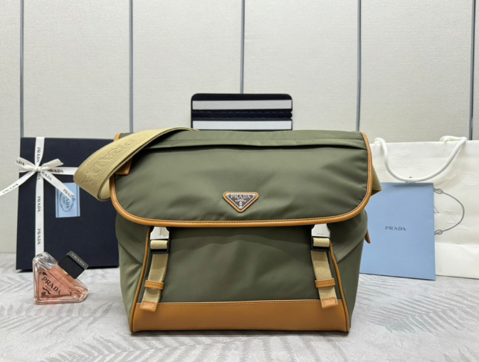 PRADA New External Chain Adjustable Mailman Bag