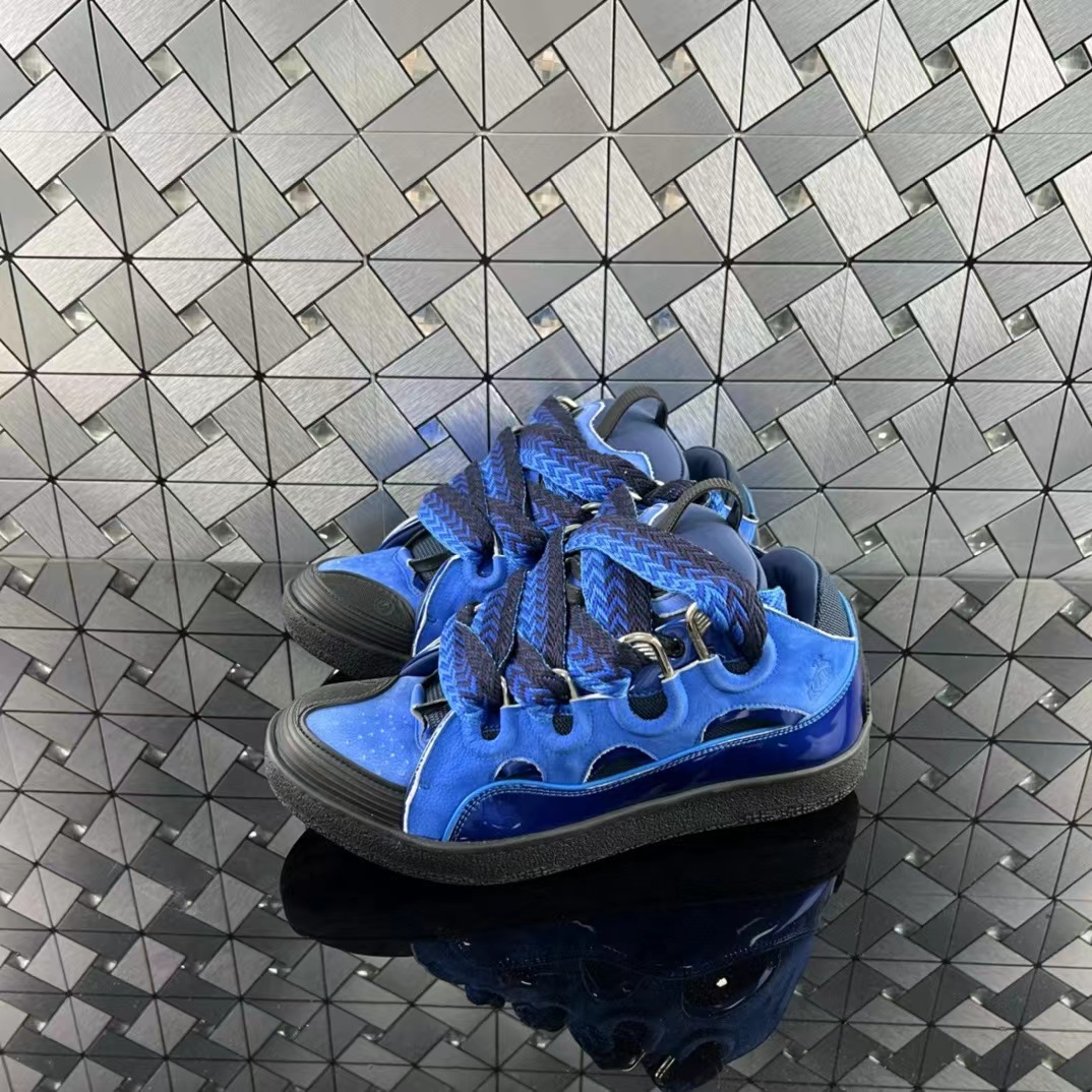 Lanvin LEATHER CURB SNEAKERS