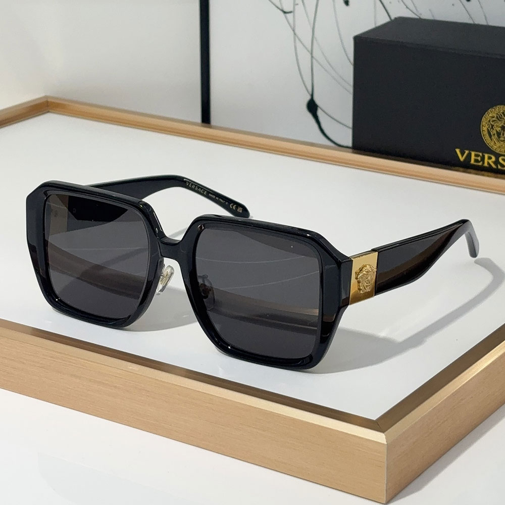 Versace  Simple Square Sunglasses Go With Everything Sunglasses Top Quality