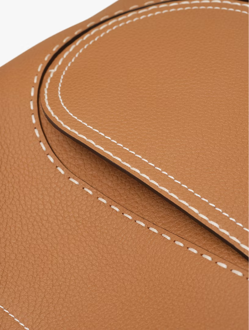 DELVAUX Pin Cabas Taurillon Soft Surpiqué