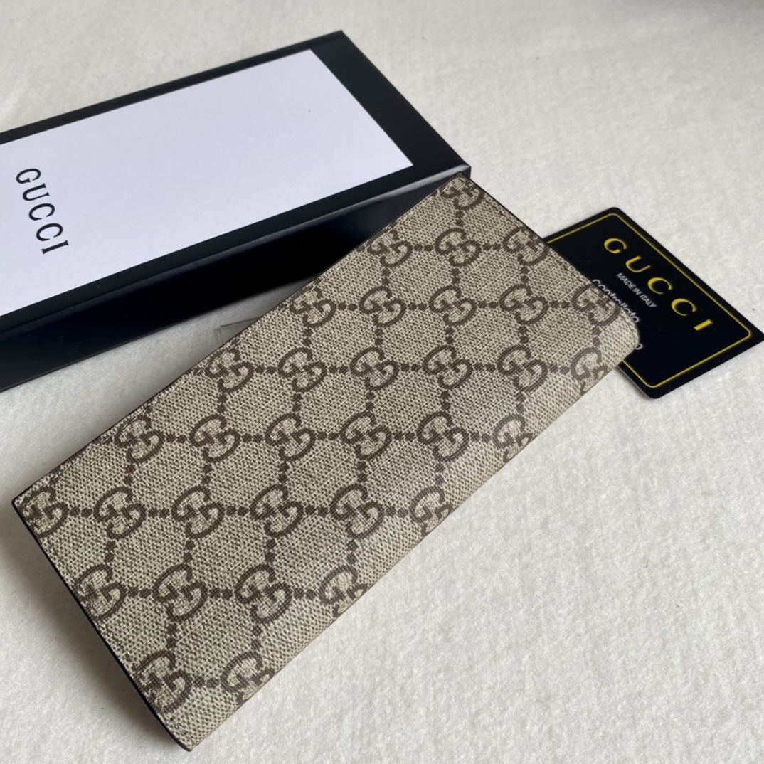 Gucci Unisex GG Supreme Printed Long Wallet